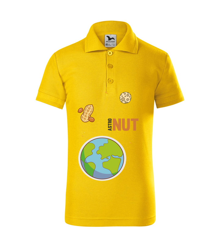 AstroNUT - Galléros gyerek póló sárga