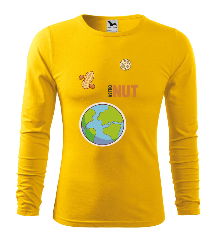 AstroNUT - Hosszú ujjú férfi póló sárga