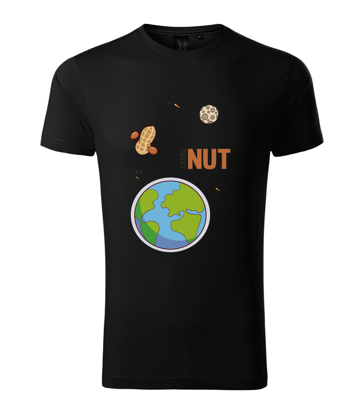 AstroNUT - Prémium férfi póló fekete
