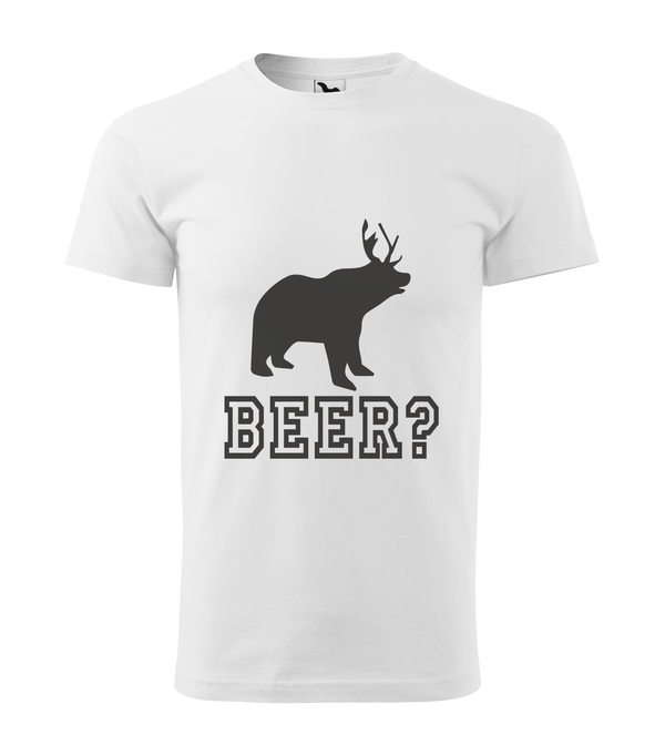 Beer, Deer, Bear? - Férfi póló fehér