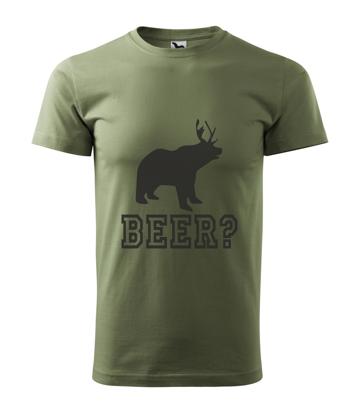 Beer, Deer, Bear? - Férfi póló khaki