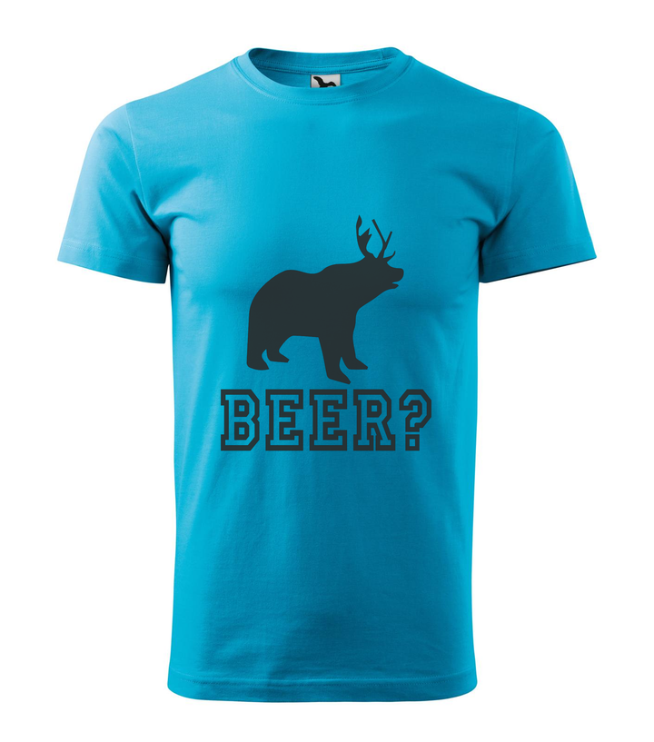 Beer, Deer, Bear? - Férfi póló türkiz