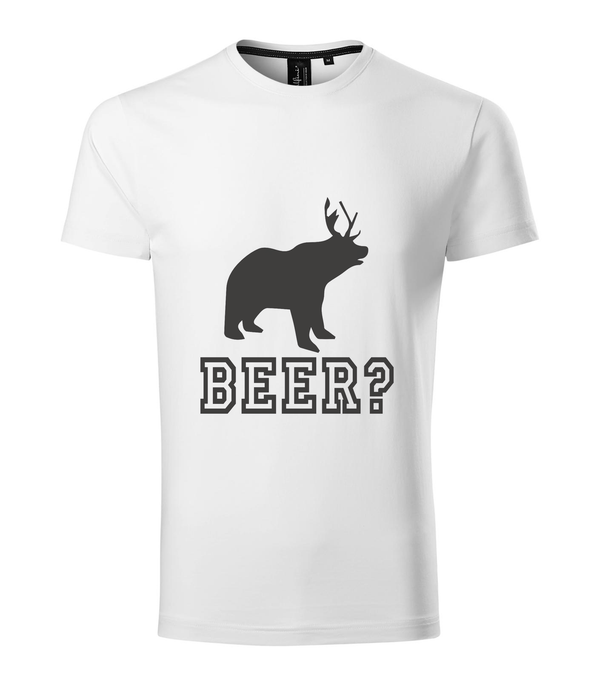 Beer, Deer, Bear? - Prémium férfi póló fehér