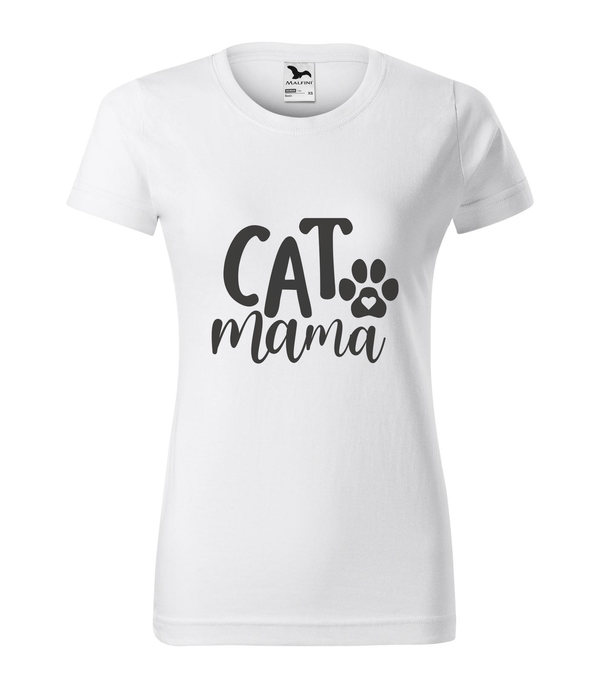 Cat mama - Női póló fehér