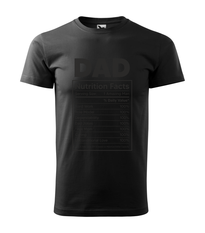 Dad nutrition facts - Férfi póló fekete