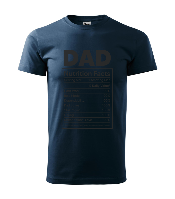 Dad nutrition facts - Férfi póló tengerészkék