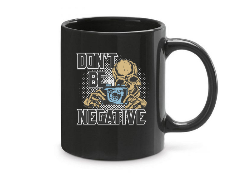 Don't be negative (color) - Bögre fekete