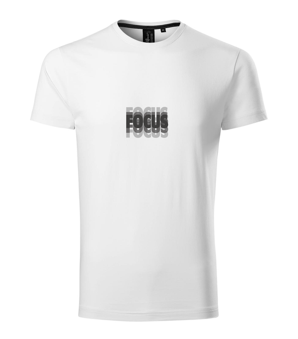 Focus - Prémium férfi póló fehér
