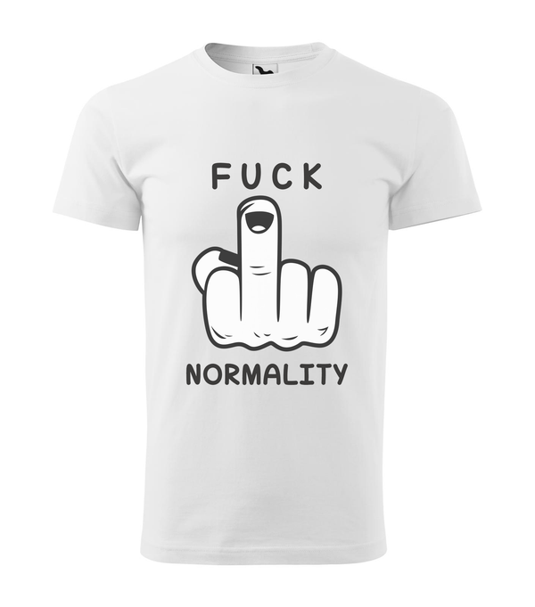 Fuck normality - Férfi póló fehér