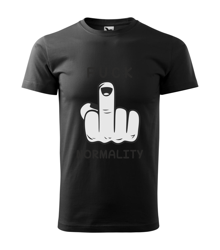Fuck normality - Férfi póló fekete