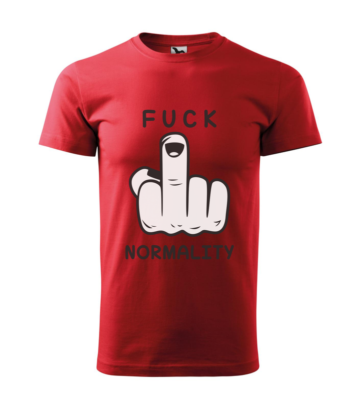 Fuck normality - Férfi póló piros