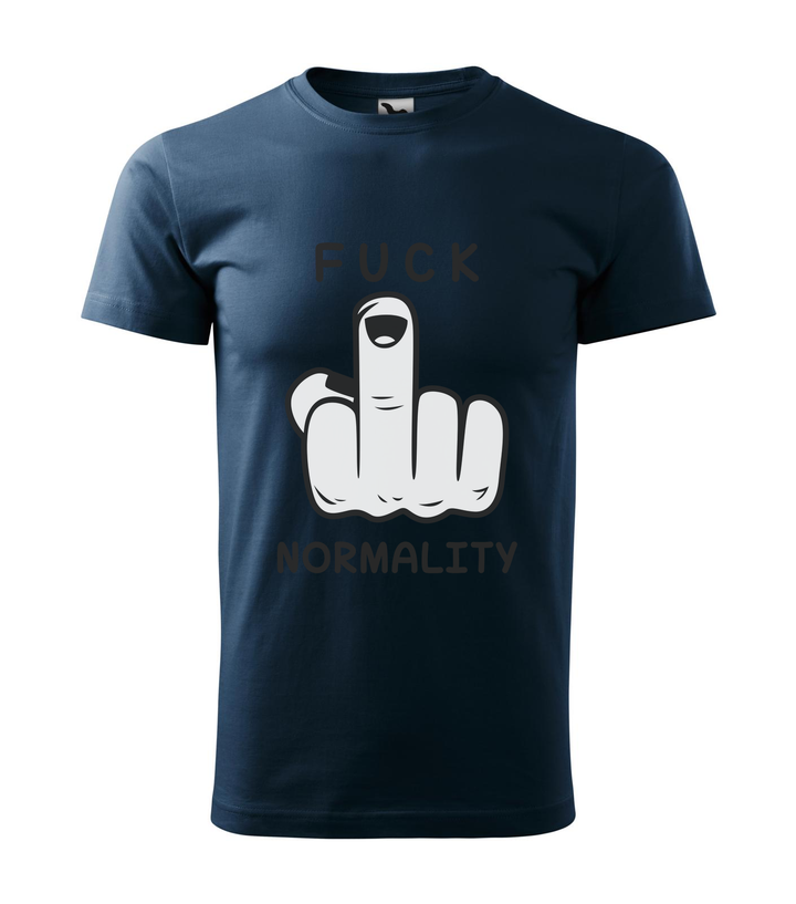 Fuck normality - Férfi póló tengerészkék