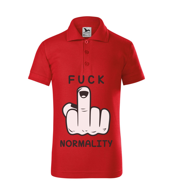 Fuck normality - Galléros gyerek póló piros