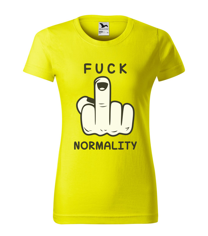 Fuck normality - Női póló citrom