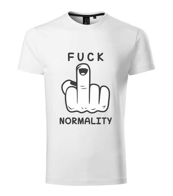 Fuck normality - Prémium férfi póló fehér