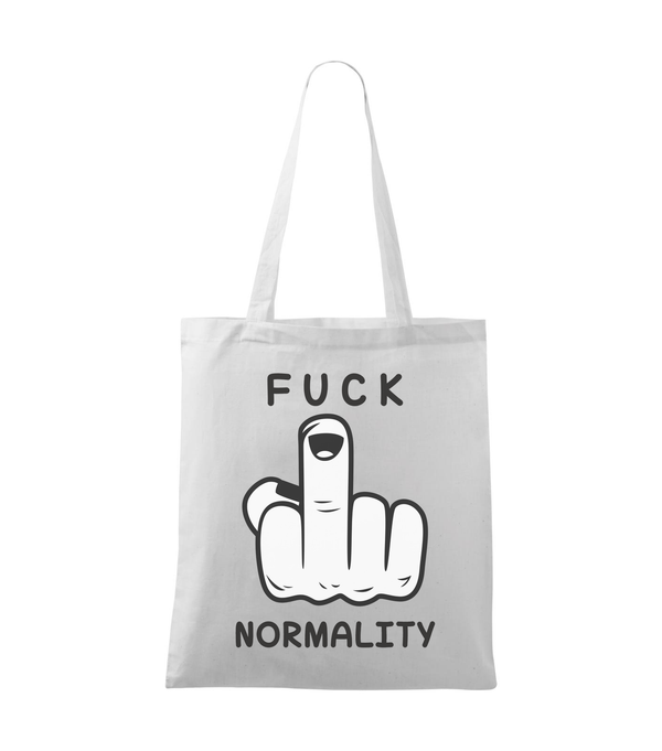 Fuck normality - Vászontáska (42 x 38 cm) fehér