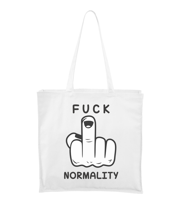 Fuck normality - Vászontáska (43 x 43 cm) fehér