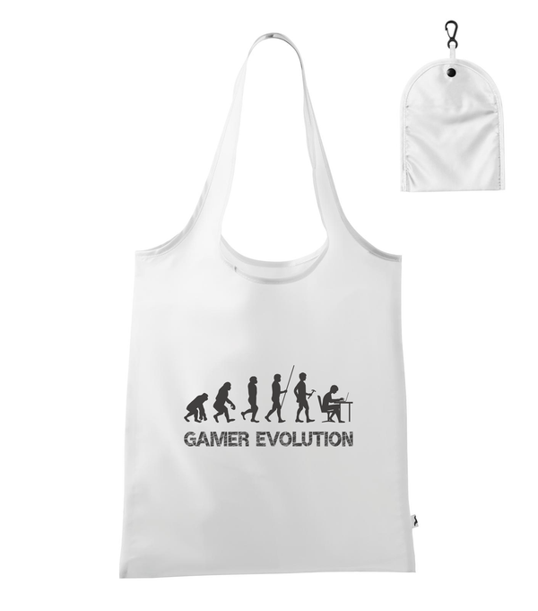 Gamer evolution - Bevásárló táska fehér