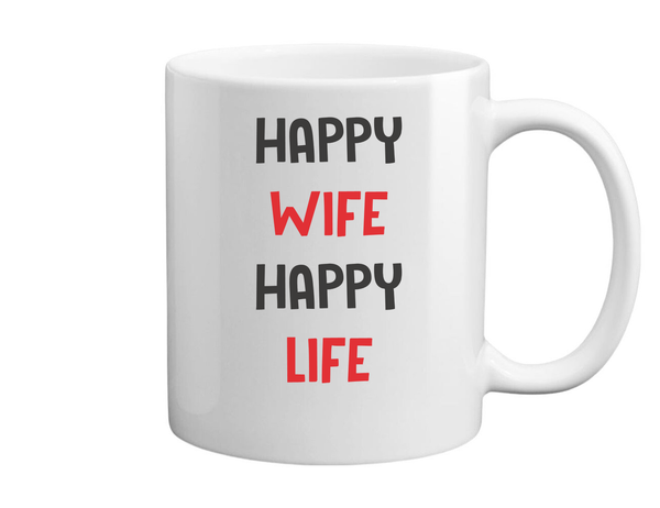 Happy wife happy life - Bögre fehér