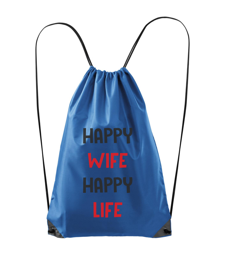 Happy wife happy life - Hátizsák azúrkék