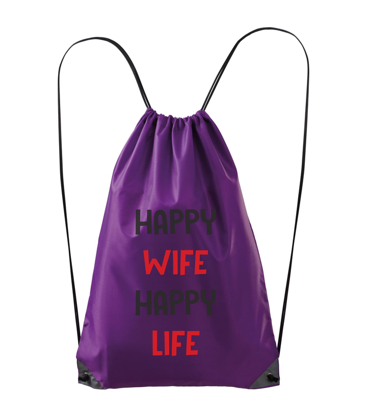 Happy wife happy life - Hátizsák lila
