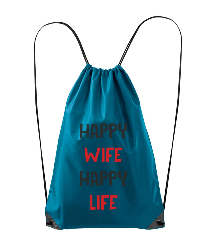 Happy wife happy life - Hátizsák petrol kék