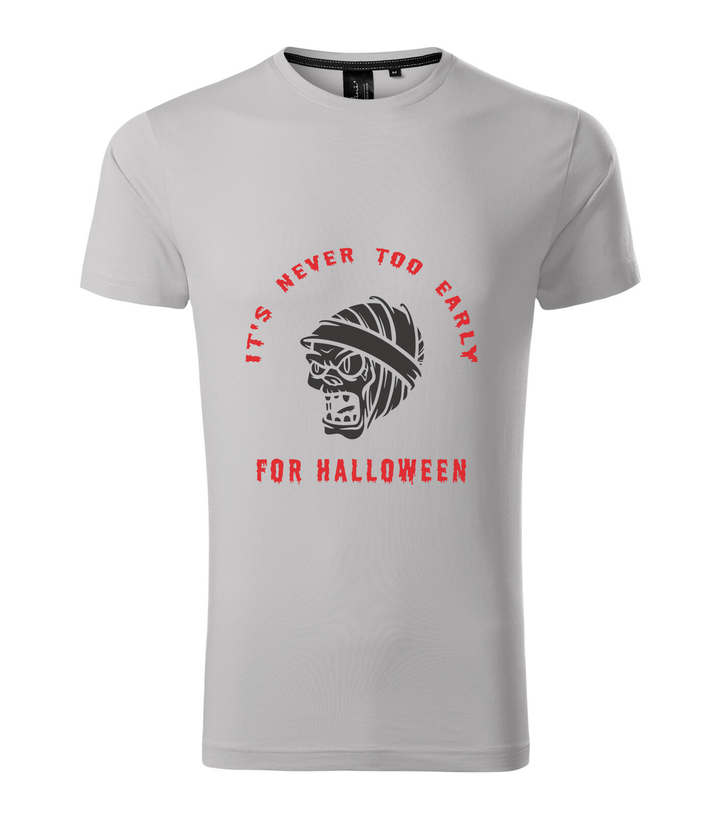 It's never to early for halloween - Prémium férfi póló ezüstszürke