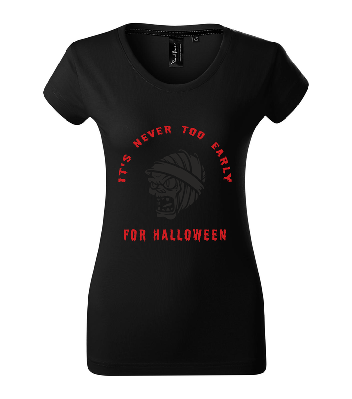 It's never to early for halloween - Prémium női póló fekete
