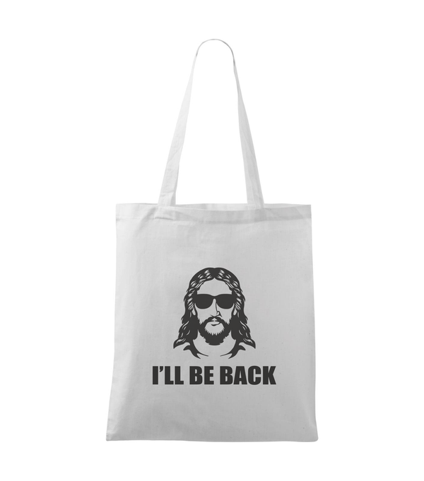 Jesus - I'll be back - Vászontáska (42 x 38 cm) fehér
