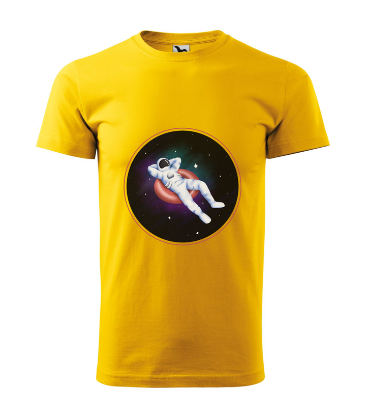 Laza asztronauta - Férfi póló sárga