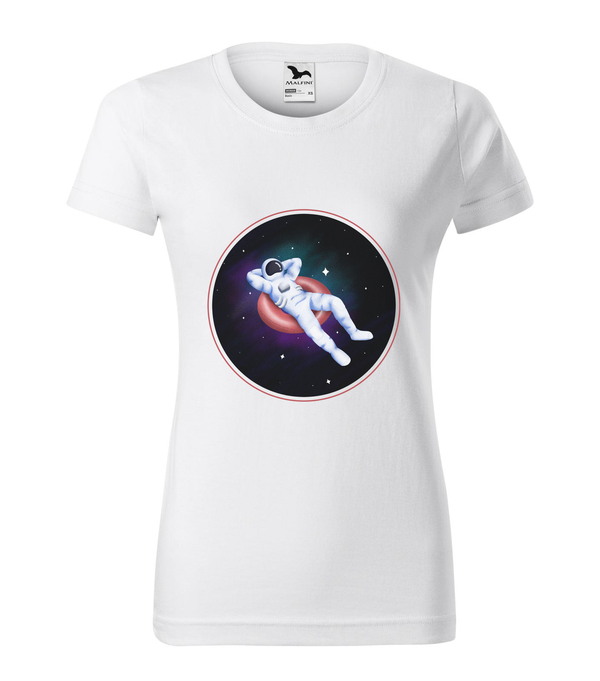Laza asztronauta - Női póló fehér