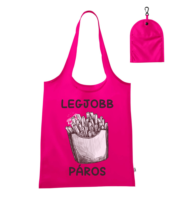 Legjobb páros - Bevásárló táska neon rózsaszín