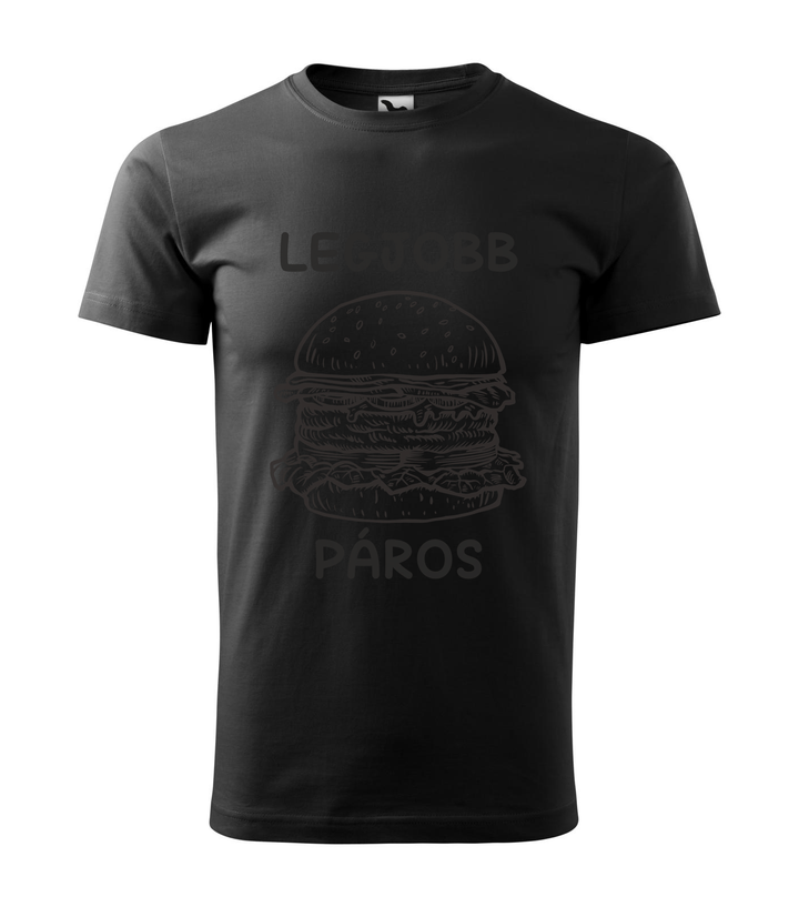 Legjobb páros - Hamburger - Férfi póló fekete