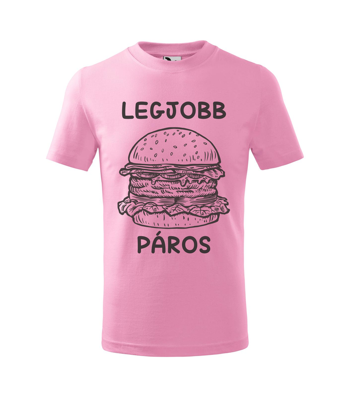 Legjobb páros - Hamburger - Gyerek póló rózsaszín