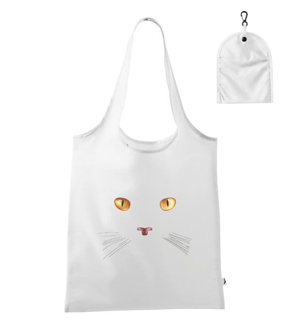 Macska arc - Bevásárló táska fehér