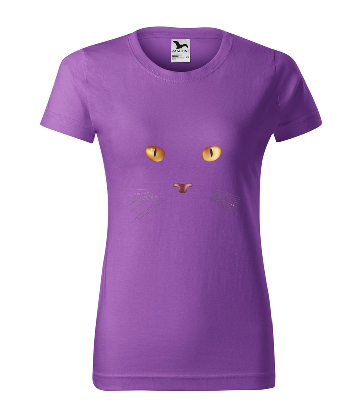 Macska arc - Női póló lila