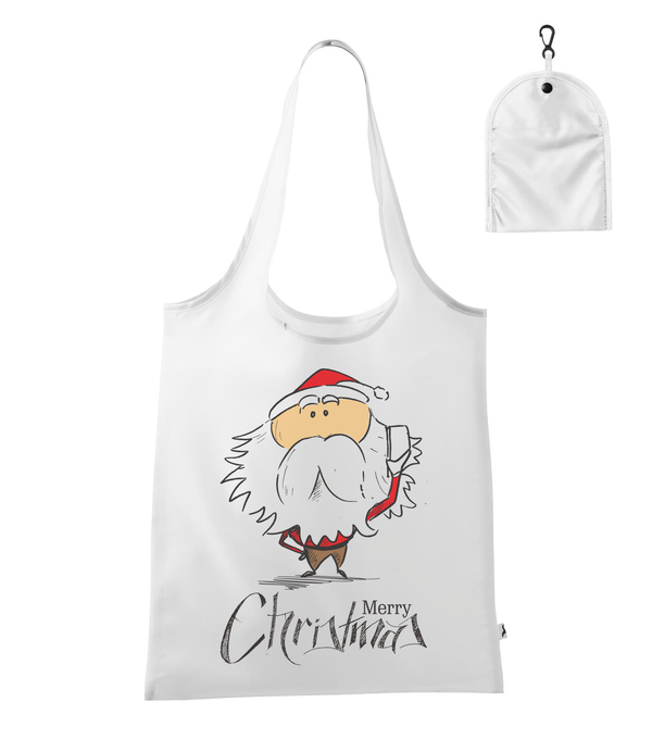 Merry Christmas Santa Claus 3 - Bevásárló táska fehér