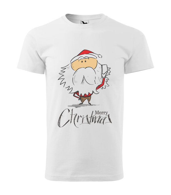 Merry Christmas Santa Claus 3 - Férfi póló fehér