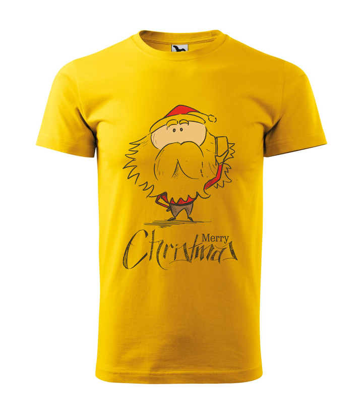 Merry Christmas Santa Claus 3 - Férfi póló sárga