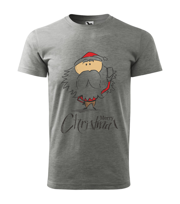 Merry Christmas Santa Claus 3 - Férfi póló sötétszürke