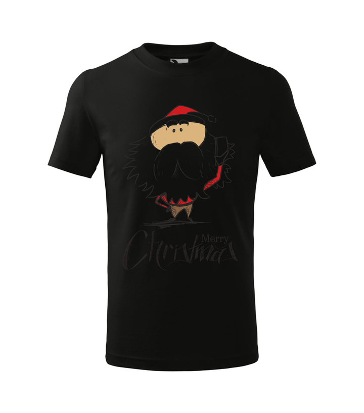 Merry Christmas Santa Claus 3 - Gyerek póló fekete