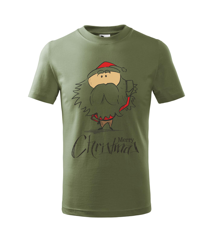 Merry Christmas Santa Claus 3 - Gyerek póló khaki