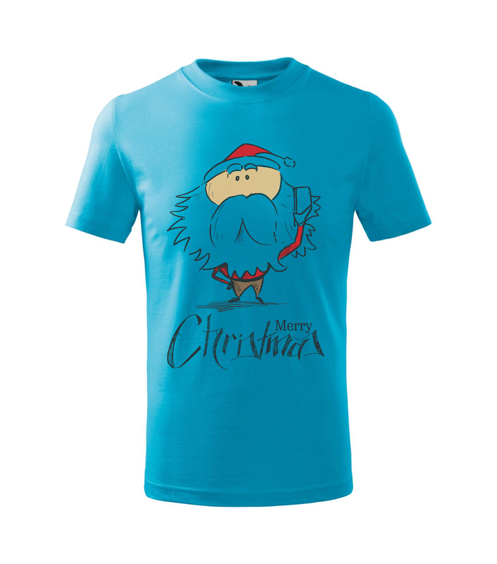 Merry Christmas Santa Claus 3 - Gyerek póló türkiz