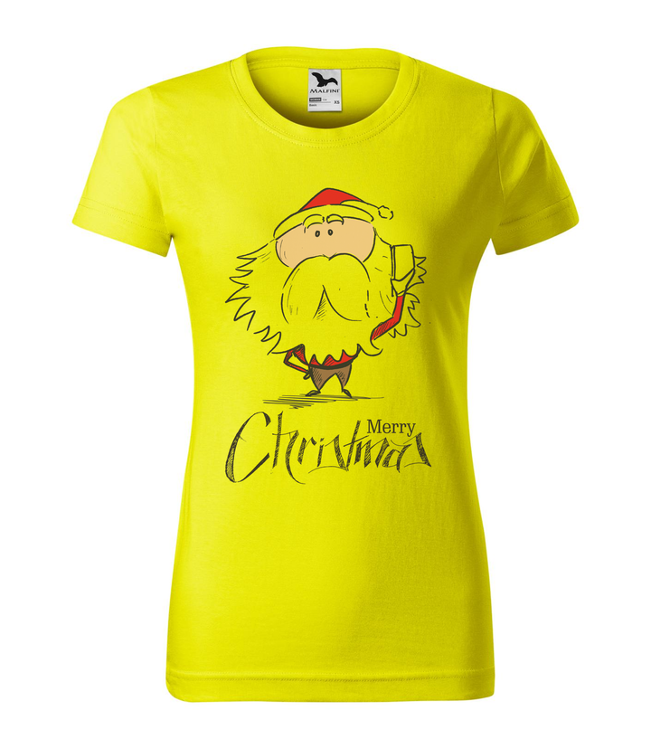 Merry Christmas Santa Claus 3 - Női póló citrom