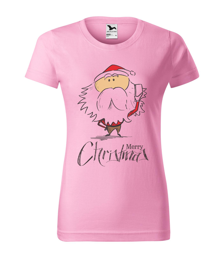 Merry Christmas Santa Claus 3 - Női póló rózsaszín