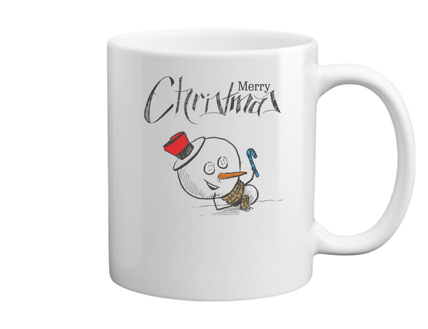 Merry Christmas Snowman - Bögre fehér