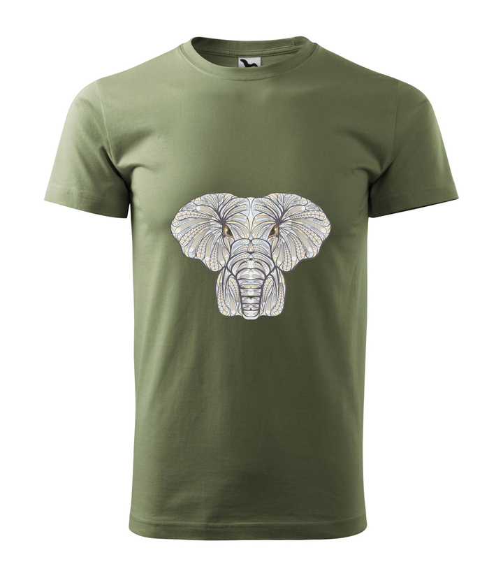 Mitikus elefánt - Férfi póló khaki