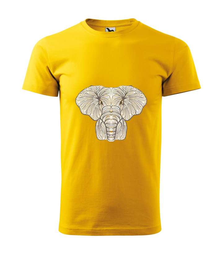 Mitikus elefánt - Férfi póló sárga
