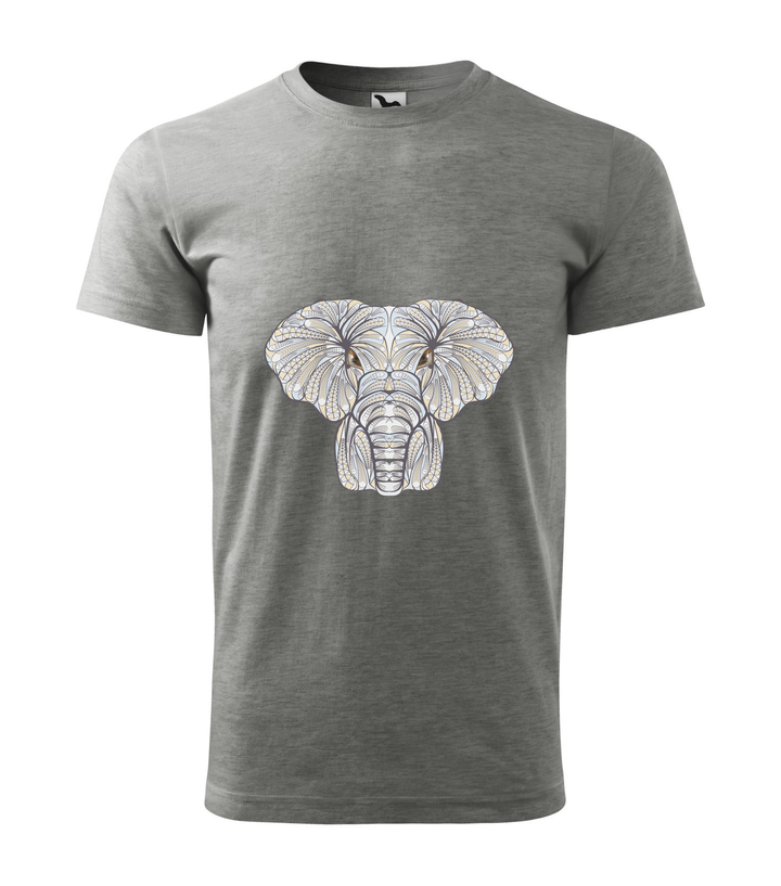 Mitikus elefánt - Férfi póló sötétszürke