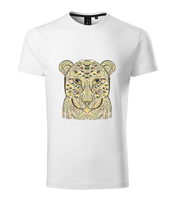 Mitikus leopárd - Prémium férfi póló fehér